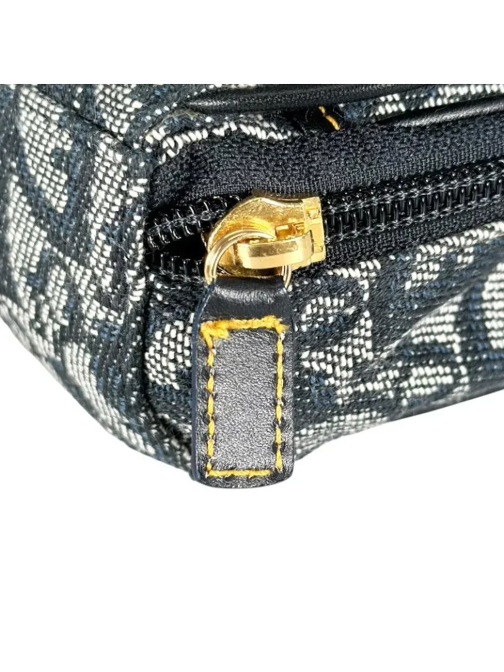 Dior Trotter Saddle Pouch Canvas Navy
